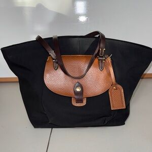 Vintage Dooney & Bourke Black Nylon & leather Bag
